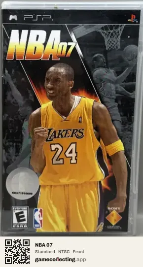 NBA 07 PlayStation Portable, NTSC box front