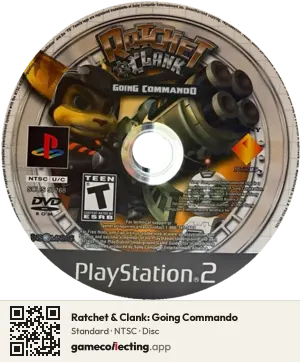 Ratchet & Clank: Going Commando PlayStation 2, NTSC disc