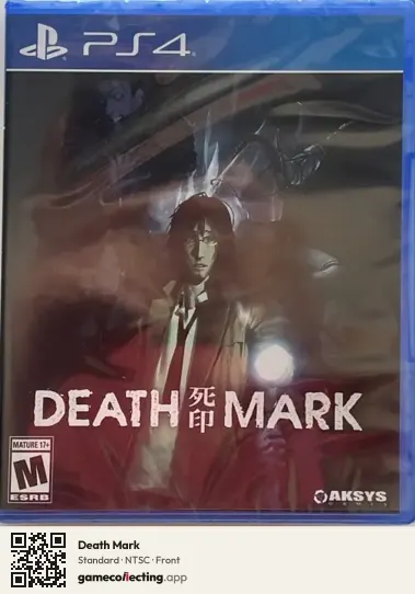 Death Mark PlayStation 4, NTSC box front