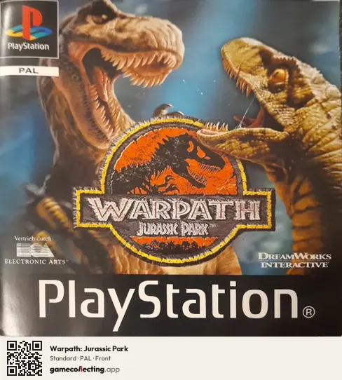 Warpath: Jurassic Park PlayStation, PAL box front