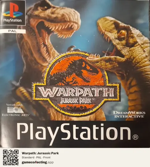 Warpath: Jurassic Park PlayStation, PAL box front