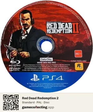 Red Dead Redemption 2 PlayStation 4, PAL disc