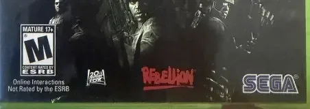 Aliens vs. Predator, the ESRB box on its front
