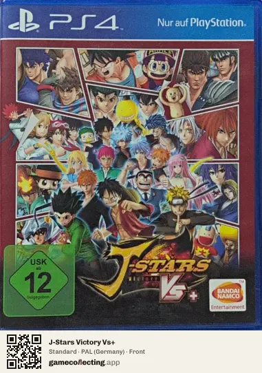 J-Stars Victory Vs+ PlayStation 4, Germany box front