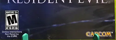 Resident Evil 6, the ESRB box on its front