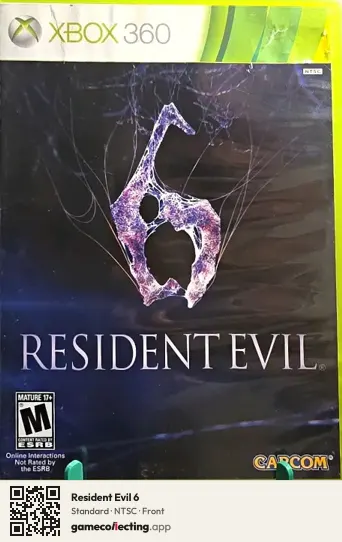 Resident Evil 6 Xbox 360, NTSC box front