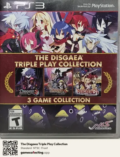 The Disgaea Triple Play Collection PlayStation 3, NTSC box front