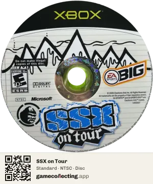 SSX on Tour Xbox, NTSC disc