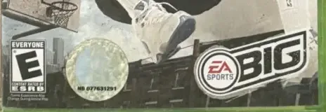 NBA Street Homecourt, the ESRB box on its front