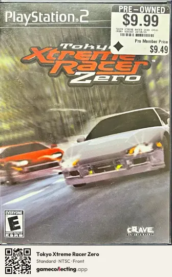 Tokyo Xtreme Racer Zero PlayStation 2, NTSC box front
