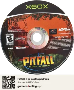 Pitfall: The Lost Expedition Xbox, NTSC disc