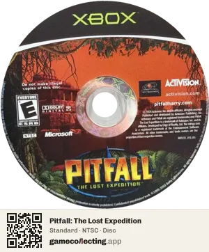Pitfall: The Lost Expedition Xbox, NTSC disc