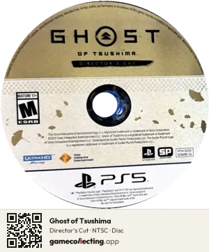 Ghost of Tsushima PlayStation 5, NTSC disc