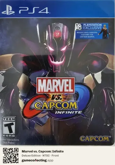 Marvel vs. Capcom: Infinite PlayStation 4, NTSC box front