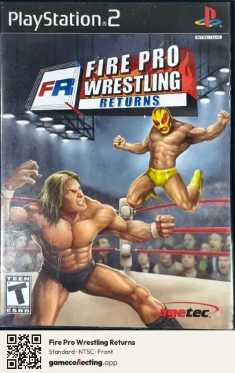 Fire Pro Wrestling Returns PlayStation 2, NTSC box front