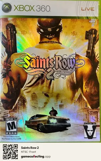 Saints Row 2 Xbox 360, NTSC box front