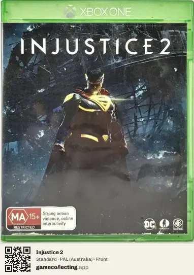 Injustice 2 Xbox One, Australia box front