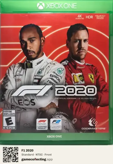 F1 2020 Xbox One, NTSC box front
