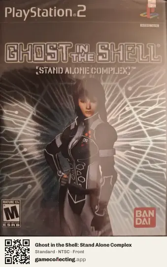Ghost in the Shell: Stand Alone Complex PlayStation 2, NTSC box front