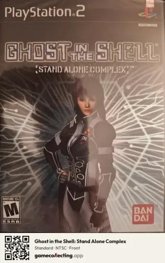 Ghost in the Shell: Stand Alone Complex PlayStation 2, NTSC box front