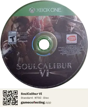 SoulCalibur VI Xbox One, NTSC disc