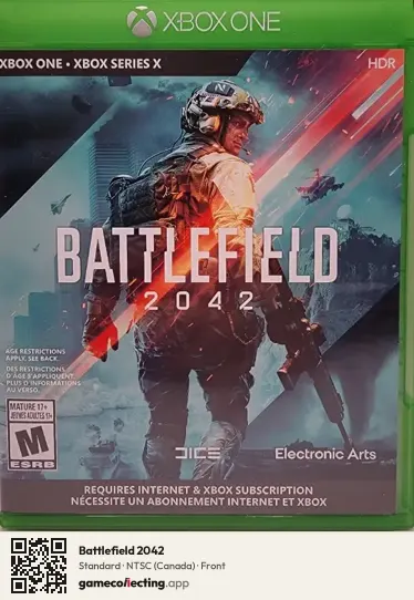 Battlefield 2042 Xbox One, Canada box front
