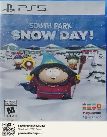 South Park: Snow Day! PlayStation 5, NTSC box front