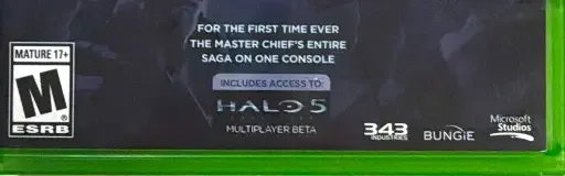 Halo: The Master Chief Collection, the ESRB box on its front