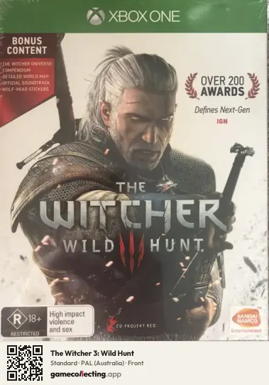 The Witcher 3: Wild Hunt Xbox One, Australia box front