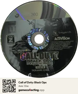 Call of Duty: Black Ops Xbox 360, Asia disc