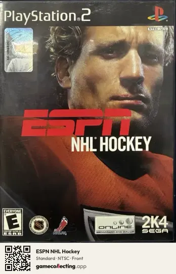ESPN NHL Hockey PlayStation 2, NTSC box front