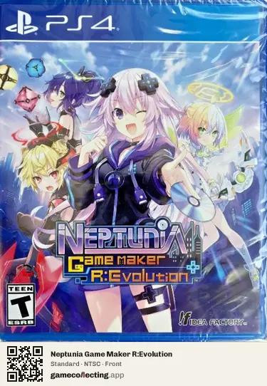 Neptunia Game Maker R:Evolution PlayStation 4, NTSC box front