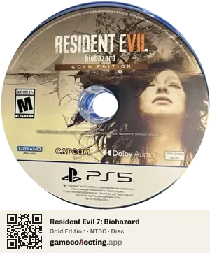 Resident Evil 7: Biohazard PlayStation 5, NTSC disc