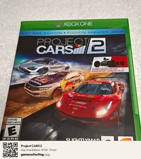 Project CARS 2 Xbox One, NTSC box front