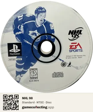 NHL 98 PlayStation, NTSC disc