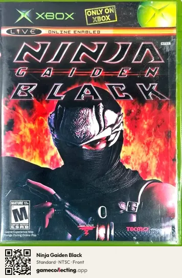Ninja Gaiden Black Xbox, NTSC box front