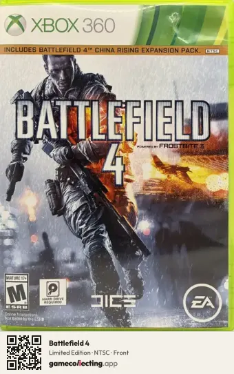 Battlefield 4 Xbox 360, NTSC box front