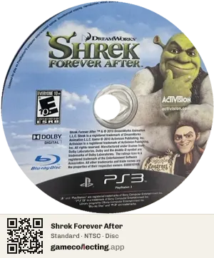 Shrek Forever After PlayStation 3, NTSC disc