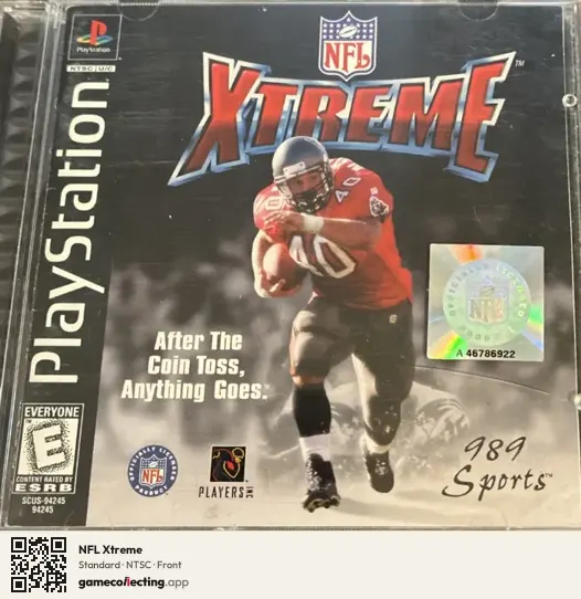 NFL Xtreme PlayStation, NTSC box front