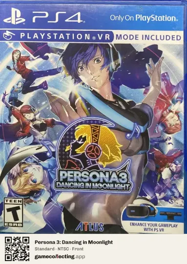 Persona 3: Dancing in Moonlight PlayStation 4, NTSC box front
