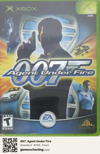 007: Agent Under Fire Xbox, NTSC box front