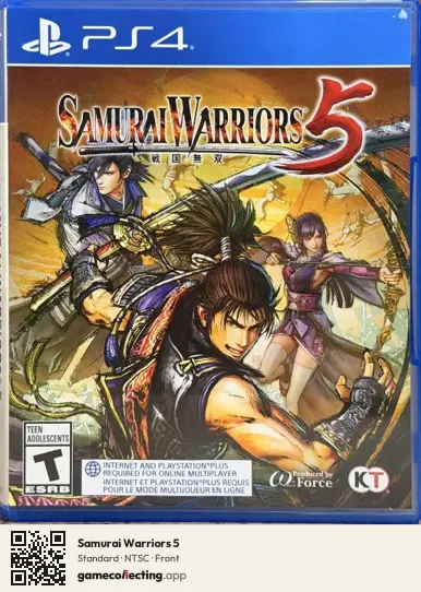 Samurai Warriors 5 PlayStation 4, NTSC box front