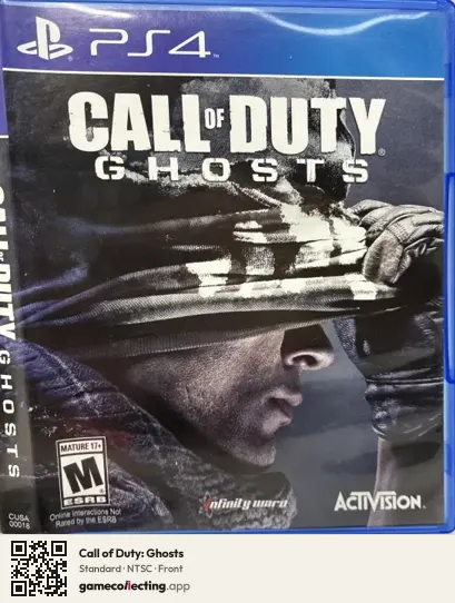 Call of Duty: Ghosts PlayStation 4, NTSC box front