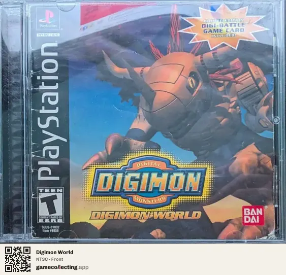 Digimon World PlayStation, NTSC box front