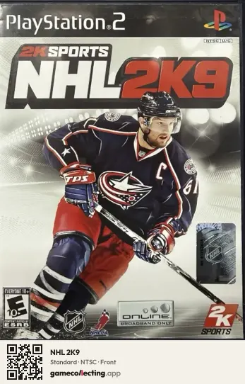 NHL 2K9 PlayStation 2, NTSC box front