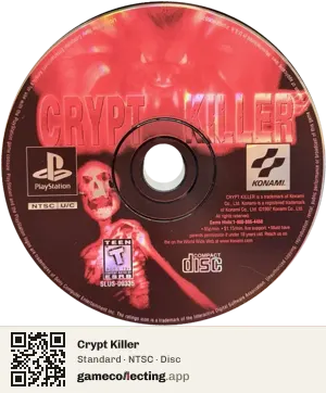 Crypt Killer PlayStation, NTSC disc