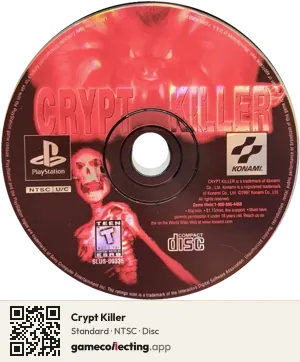 Crypt Killer PlayStation, NTSC disc