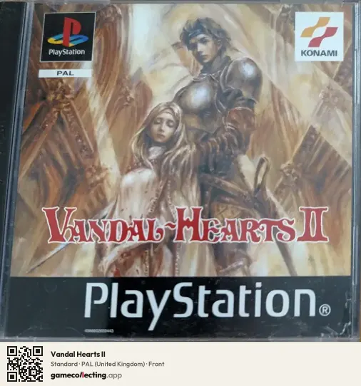 Vandal Hearts II PlayStation, United Kingdom box front