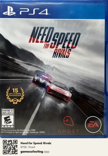 Need for Speed: Rivals PlayStation 4, NTSC box front