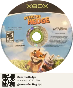 Over the Hedge Xbox, NTSC disc